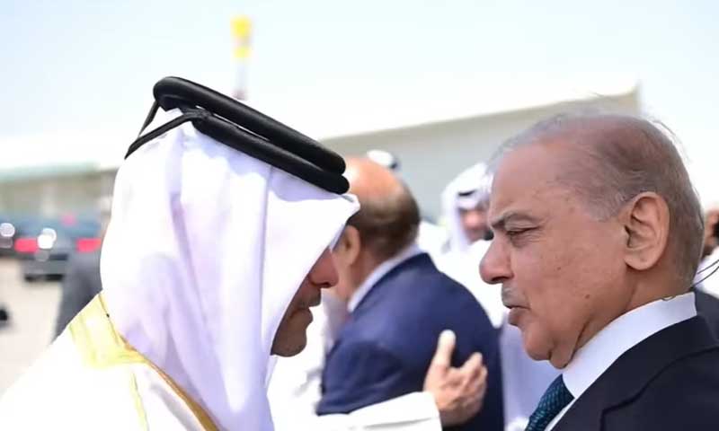PM Shehbaz, Nawaz Sharif arrive in Doha on official condolence visit