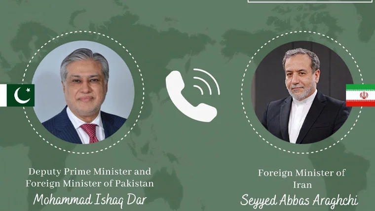 Ishaq Dar, Abbas Araghchi Discuss Regional Situation