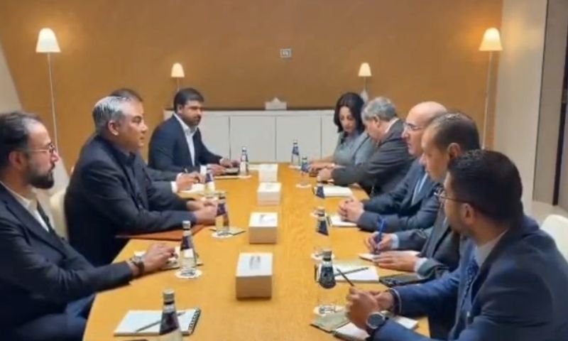 Doha: Mohsin Naqvi holds separate meetings with ministers from Spain, Lebanon and Syria
