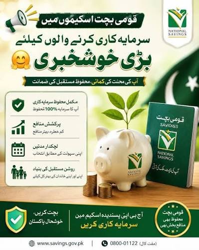 The rate of return on various national savings schemes has been increased